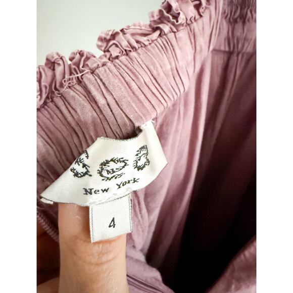 Sea New York | Heidi Heart Quilt Flutter Midi Dress | Sz S - Picture 11 of 13